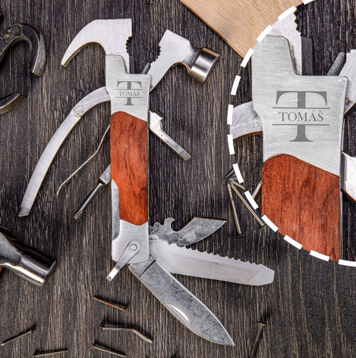 Multifunkční nástroj 13v1 s gravírováním